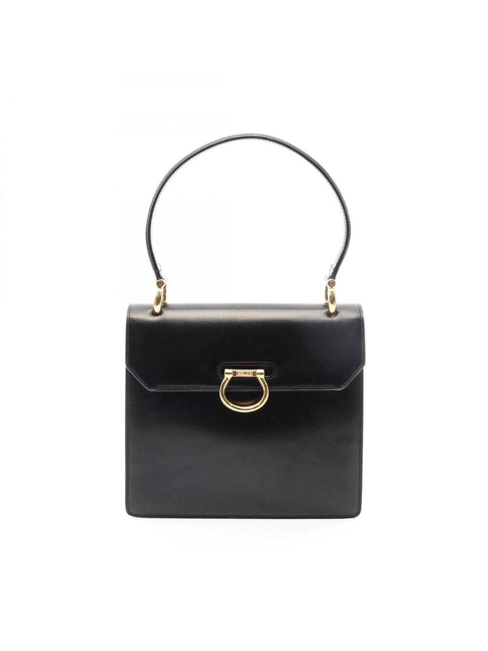 Celine Handbag Leather Black Used Women #369006C45B